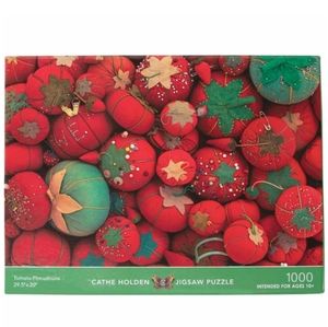 NWT 1000pc Tomato Pincushions Puzzle 1001 59 Moda Fabrics Cathe Holden